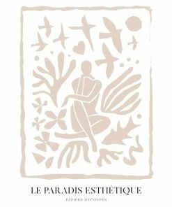 Gerahmtes Bild PAPIERS DECOUPES - 50x70 Cm