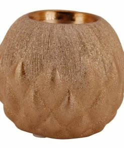 Teelichthalter - Champagner - Kugel