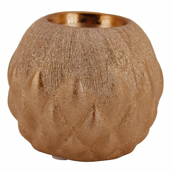 Teelichthalter - Champagner - Kugel