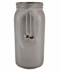 Windlicht - Silber - Glas - 24 Cm Hoch