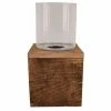 Windlicht - Holzsockel - 38 Cm Hoch