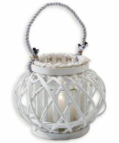 Laterne - Weiß - Ø 23 Cm