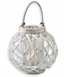 Laterne - Weiß - Ø 30 Cm