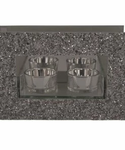 Teelichthalter - Silber - 18 Cm Breit