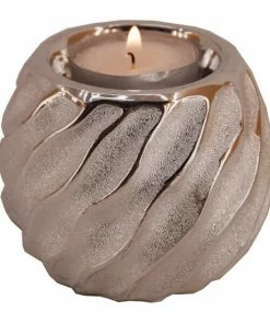 Teelichthalter - Silber - Ø 8 Cm