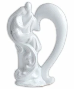 Dekopaar - Weiß - Herz - 20 Cm