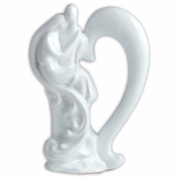 Dekopaar - Weiß - Herz - 20 Cm 1 Dekopaar - Weiß - Herz - 20 Cm