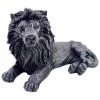 Dekofigur Löwe Mit Glitzer - Schwarz - 50 Cm Lang