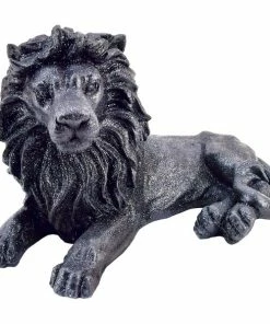 Dekofigur Löwe Mit Glitzer - Schwarz - 50 Cm Lang