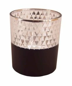 Windlicht - Silber-schwarz - Verschiedene Größen