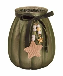 Windlicht - Salbei - Glas - Ø 15,5 Cm