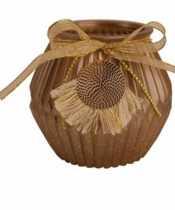 Windlicht - Champagner - Glas - Ø 9 Cm