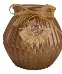 Windlicht - Champagner - Glas - Ø 15 Cm