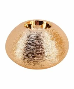 Teelichthalter - Gold - 12 Cm