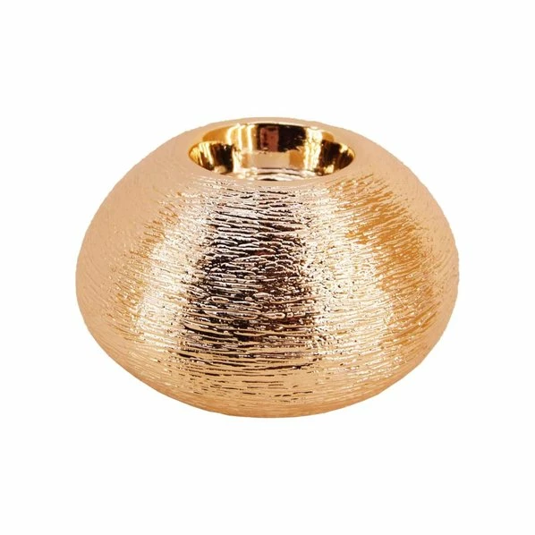 Teelichthalter - Gold - 12 Cm