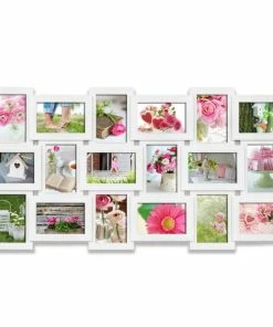 18er Collagerahmen - Weiß - 90x46 Cm