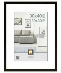 Bilderrahmen - Schwarz - 32x42 Cm