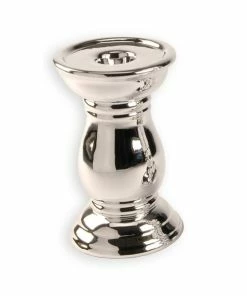 Kerzenständer - Silber - Für Stabkerzen - 17 Cm