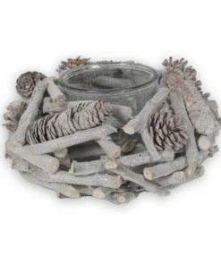 Windlicht - Glitzer - Ø 18 Cm