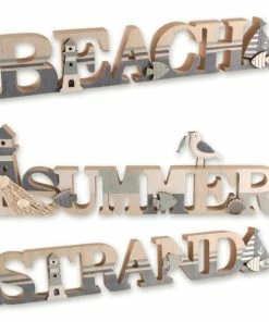 Dekowort - Maritime Motive - Sortiert - Holz