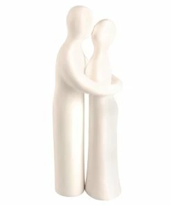 Liebespaar Dekofigur - Weiß - 25 Cm Hoch