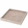 Deko Tablett - Grau - 30x30 Cm