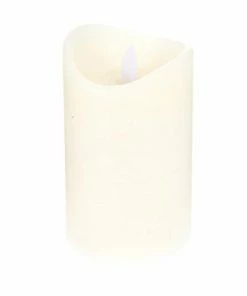 LED-Kerze - Creme - Mit Flackereffekt - 10 Cm