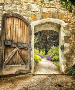 Keilrahmen-Bild DER ENDLOSE WEG - 118x78 Cm