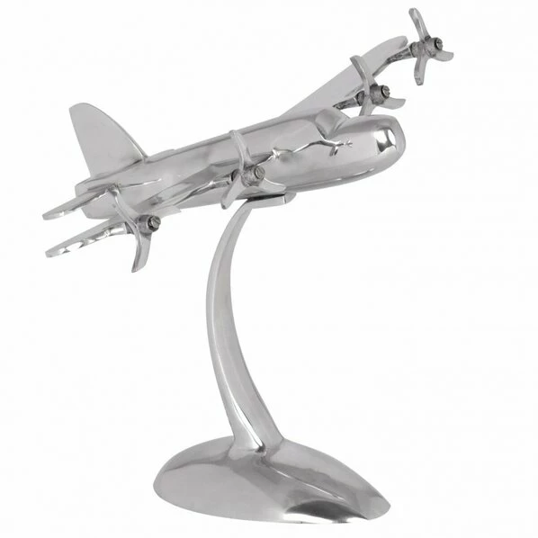 Deko-Flugzeug - Silber - Aluminium 1 Deko-Flugzeug - Silber - Aluminium