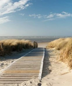 Keilrahmen-Bild STRAND - 90x60 Cm