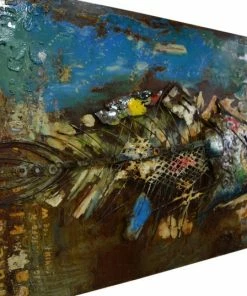 Wandbild FISCH - Metall - 120x80 Cm