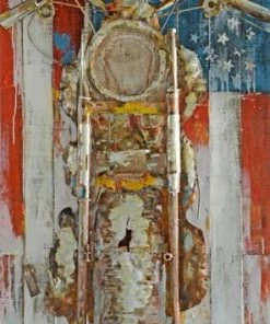 Wandbild UNITED STATES - Metall - 70x140 Cm