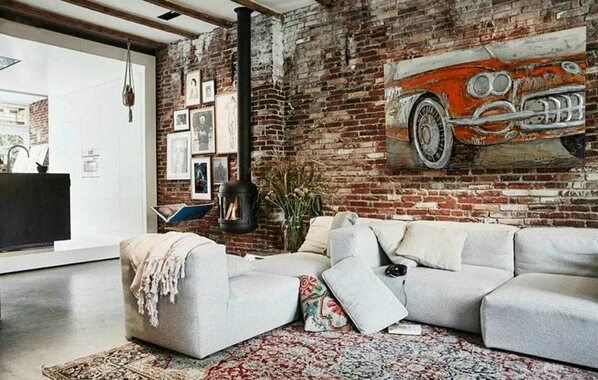 Wandbild USED CAR - Metall - 120x80 Cm