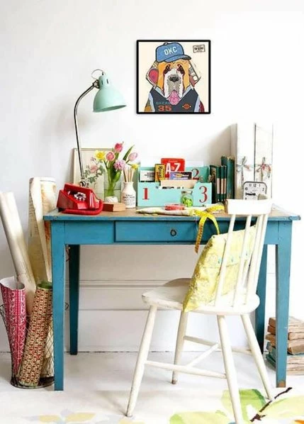 Wandbild - Hund II - Handarbeit - 42x42 Cm 1 Wandbild - Hund II - Handarbeit - 42x42 Cm