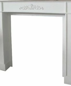 Kaminumrandung ALFRED - Weiß-holzfarben - 104 Cm Breit