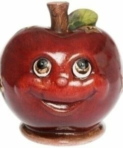 Windlicht - Rot - Apfelform