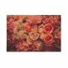 Leinwandbild BLUMEN BOUQET - Rot-orange - 90 X 60 Cm
