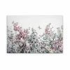 Leinwandbild BLUMEN BOUQET - Grau-rosa - 90 X 60 Cm