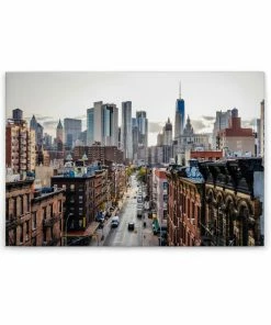 Leinwandbild NEW YORK - Grau-braun - 90 X 60 Cm