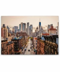 Leinwandbild NEW YORK - Braun - 90 X 60 Cm
