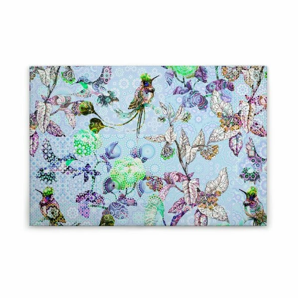 Leinwandbild VÖGEL - Blau - 90 X 60 Cm 1 Leinwandbild VÖGEL - Blau - 90 X 60 Cm
