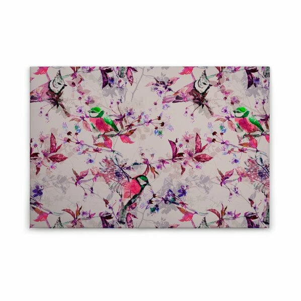 Leinwandbild VÖGEL - Lila - 90 X 60 Cm