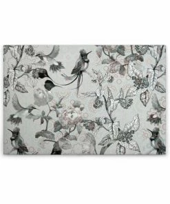 Leinwandbild VÖGEL - Grau-weiß - 90 X 60 Cm