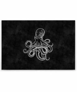 Leinwandbild QUALLE - Schwarz-weiß - 90 X 60 Cm