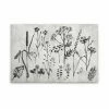 Leinwandbild WILDBLUMENWIESE - Grau-schwarz - 90 X 60 Cm