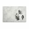 Leinwandbild BLUME - Grau - 90 X 60 Cm