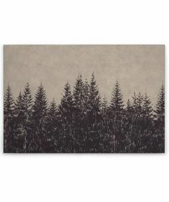 Leinwandbild SCHWARZWALD - Beige-schwarz - 90 X 60 Cm
