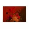 Leinwandbild BLUMEN-BOUQUET - Rot-orange - 90 X 60 Cm