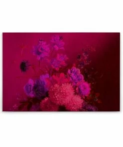 Leinwandbild BLUMEN-BOUQUET - Pink-rosa - 90 X 60 Cm