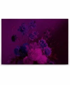 Leinwandbild BLUMEN-BOUQUET - Lila - 90x60 Cm